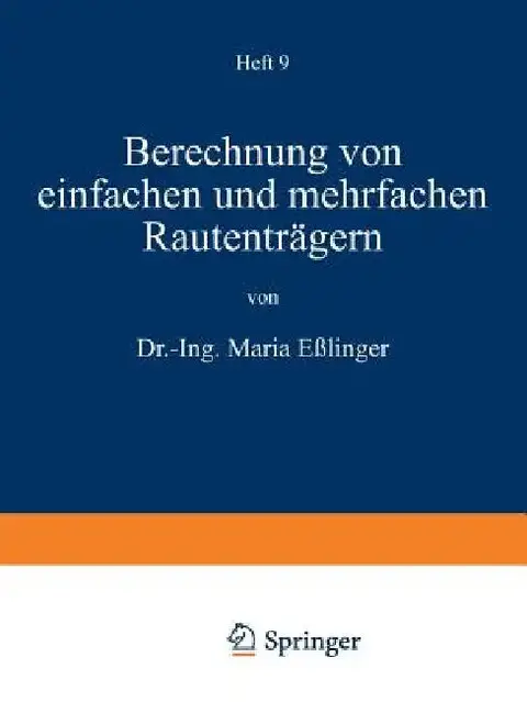 Cover of Berechnung Von Einfachen Und Mehrfachen Rautenträgern