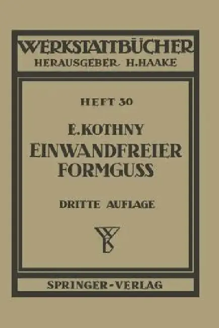 Cover of Einwandfreier Formguß