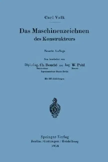 Cover of Das Maschinenzeichnen Des Konstrukteurs