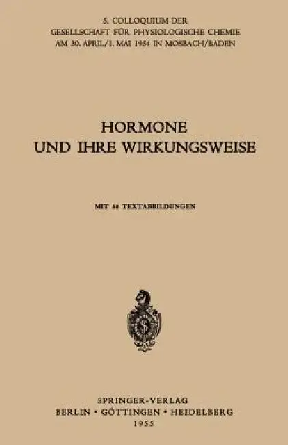 Cover of Hormone Und Ihre Wirkungsweise