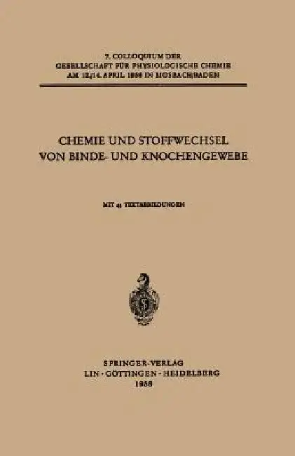 Cover of Chemie Und Stoffwechsel Von Binde- Und Knochengewebe