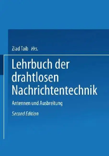 Cover of Lehrbuch Der Drahtlosen Nachrichtentechnik