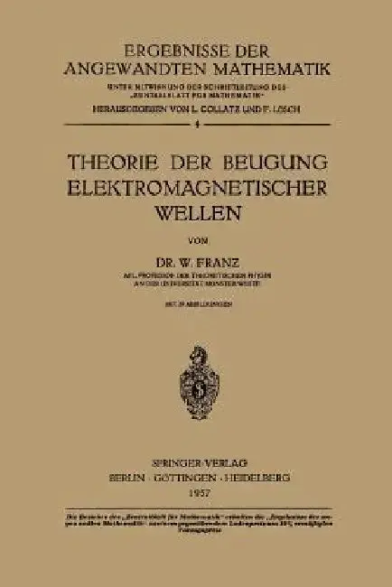 Cover of Theorie Der Beugung Elektromagnetischer Wellen