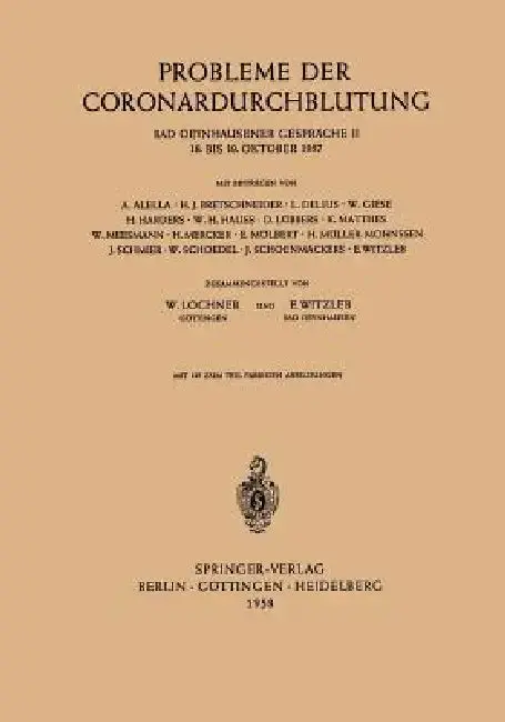 Cover of Probleme Der Coronardurchblutung
