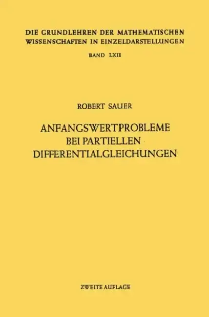 Cover of Anfangswertprobleme Bei Partiellen Differentialgleichungen