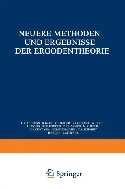 Cover of Neuere Methoden Und Ergebnisse Der Ergodentheorie
