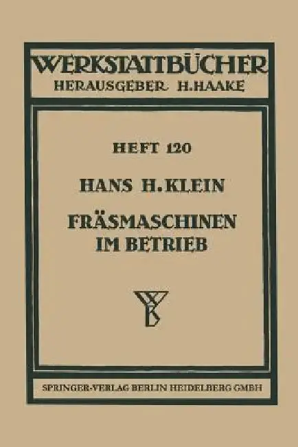 Cover of Fräsmaschinen Im Betrieb