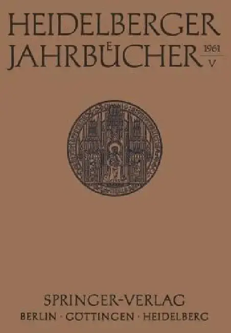 Cover of Heidelberger Jahrbücher