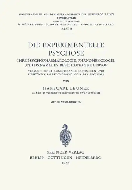 Cover of Die Experimentelle Psychose