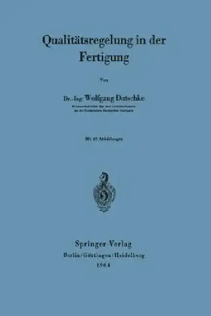 Cover of Qualitätsregelung in Der Fertigung