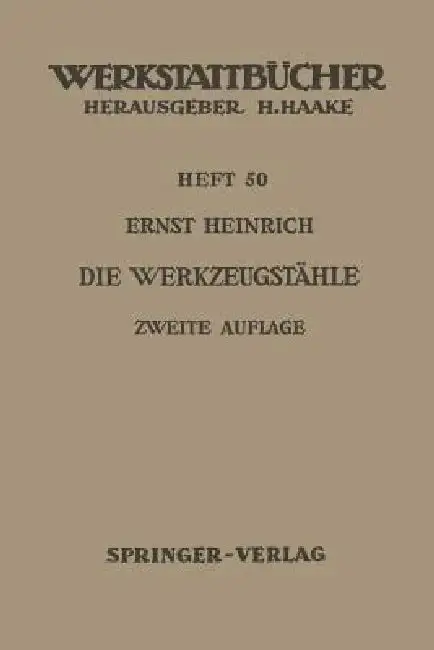 Cover of Die Werkzeugstähle