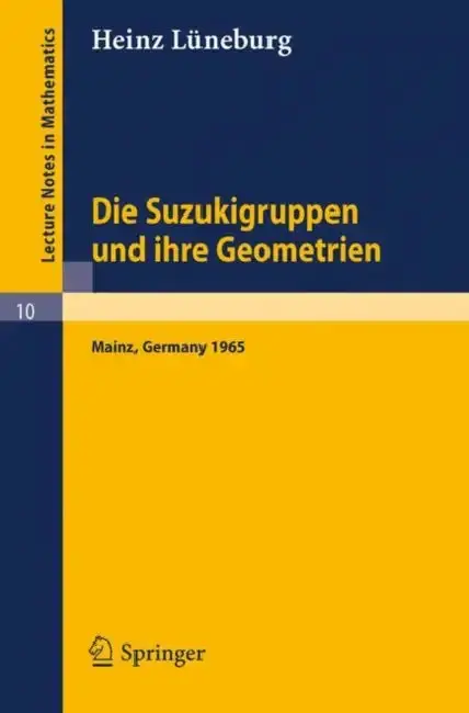 Cover of Die Suzukigruppen Und Ihre Geometrien