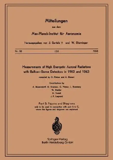 Cover of Measurements of High Energetic Auroral Radiations with Balloon-Borne Detectors in 1962 and 1963