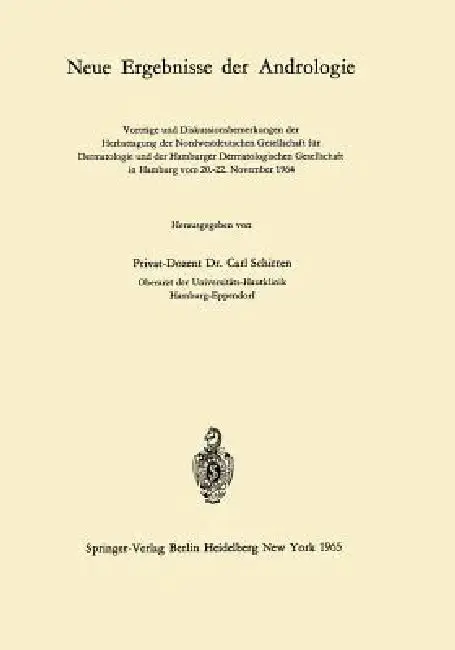 Cover of Neue Ergebnisse Der Andrologie