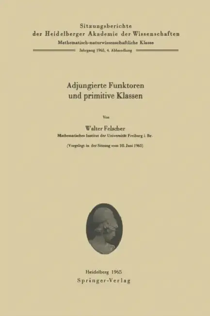 Cover of Adjungierte Funktoren Und Primitive Klassen