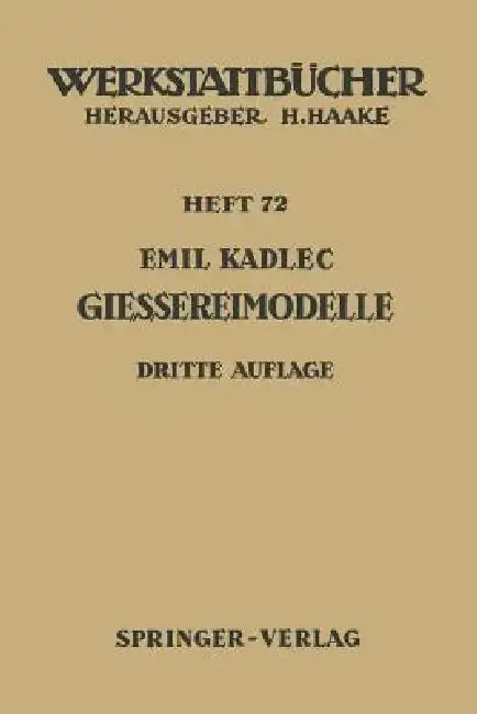 Cover of Gießereimodelle