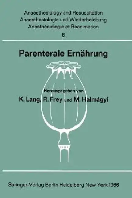 Cover of Parenterale Ernährung