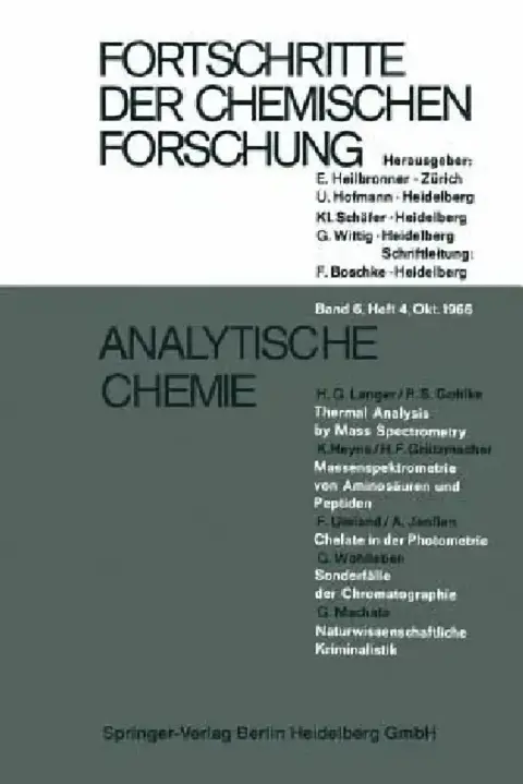 Cover of Analytische Chemie