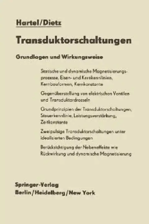 Cover of Transduktorschaltungen