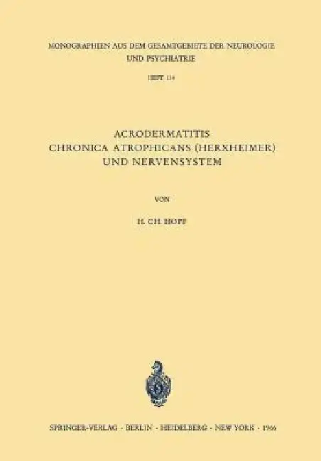 Cover of Acrodermatitis Chronica Atrophicans (Herxheimer) Und Nervensystem