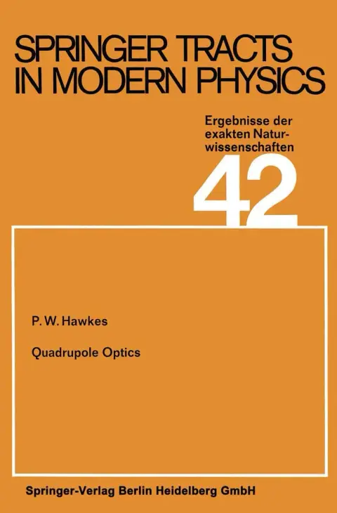 Cover of Quadrupole Optics