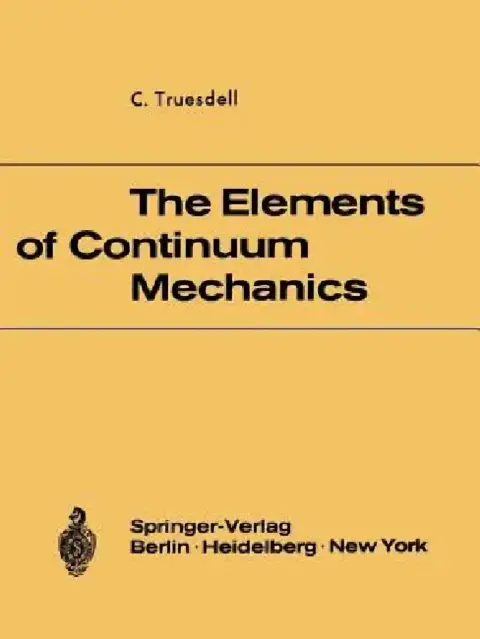 Cover of The Elements of Continuum Mechanics