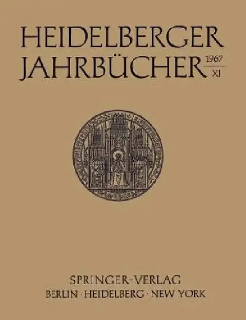 Cover of Heidelberger Jahrbücher