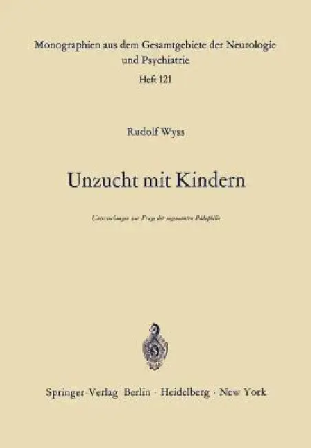 Cover of Unzucht Mit Kindern