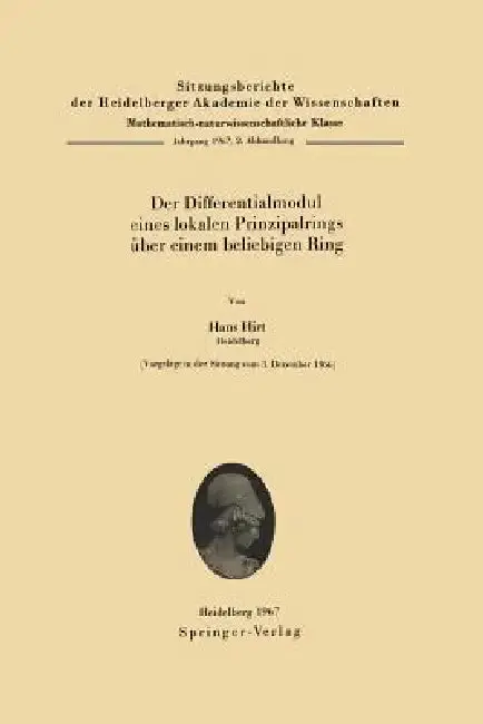 Cover of Der Differentialmodul Eines Lokalen Prinzipalrings Über Einem Beliebigen Ring