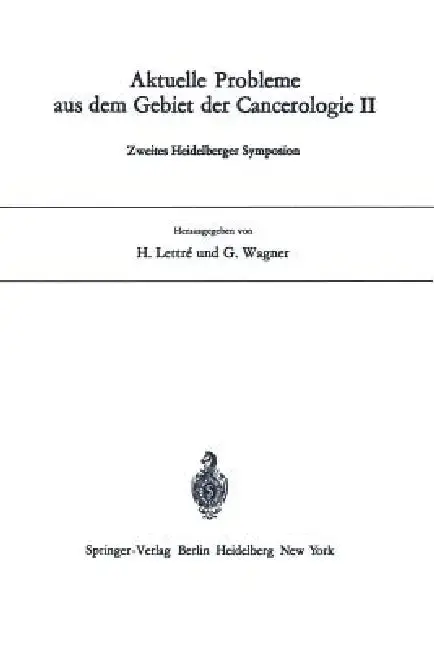Cover of Aktuelle Probleme Aus Dem Gebiet Der Cancerologie II