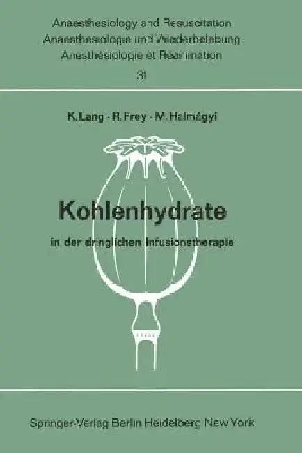 Cover of Kohlenhydrate in Der Dringlichen Infusionstherapie