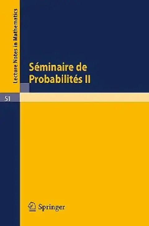 Cover of Séminaire de Probabilités II