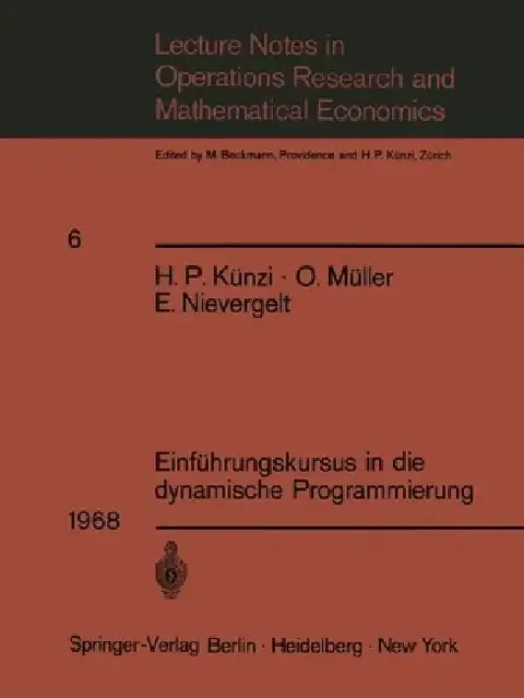 Cover of Einführungskursus in Die Dynamische Programmierung