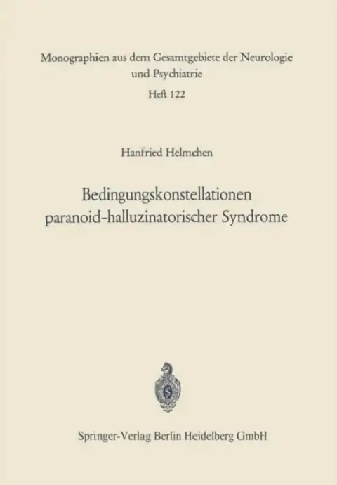 Cover of Bedingungskonstellationen Paranoid-Halluzinatorischer Syndrome