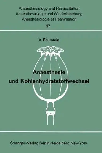 Cover of Anaesthesie Und Kohlenhydratstoffwechsel
