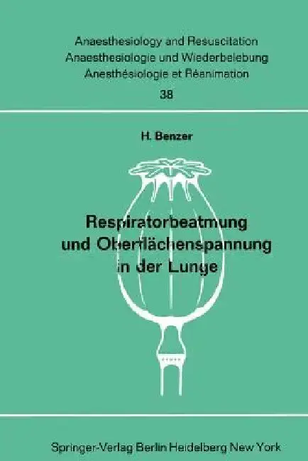 Cover of Respiratorbeatmung Und Oberflächenspannung in Der Lunge