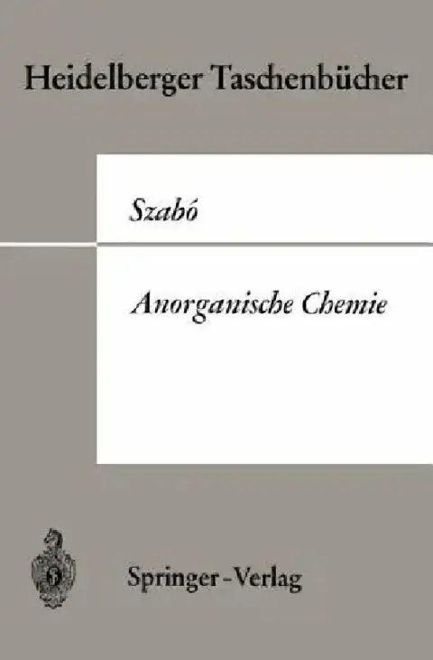 Cover of Anorganische Chemie
