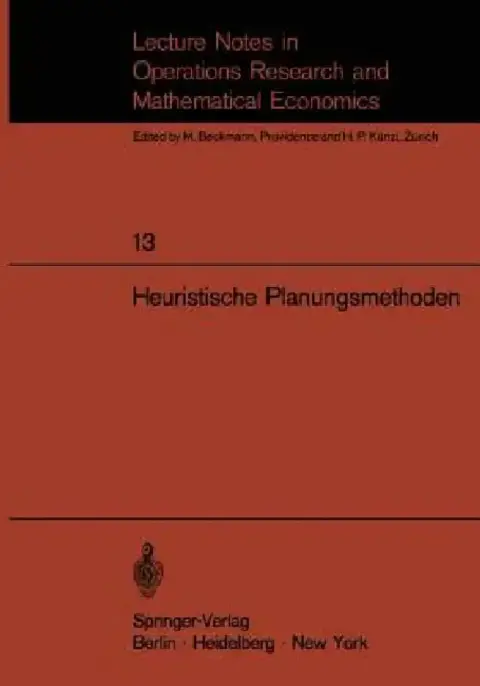 Cover of Heuristische Planungsmethoden