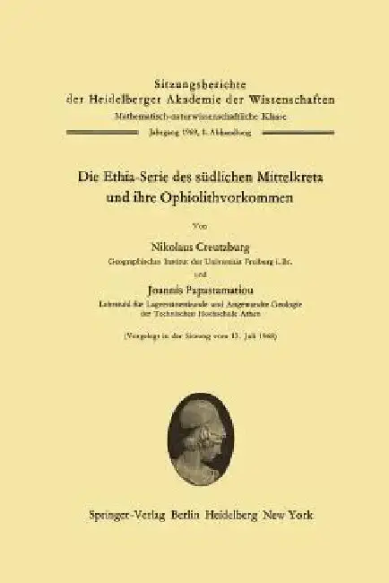 Cover of Die Ethia-Serie Des Südlichen Mittelkreta Und Ihre Ophiolithvorkommen