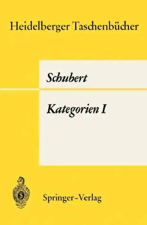 Cover of Kategorien I