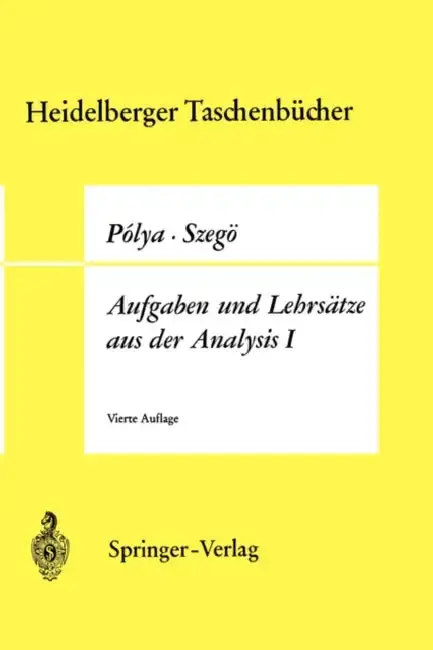 Cover of Aufgaben Und Lehrsätze Aus Der Analysis