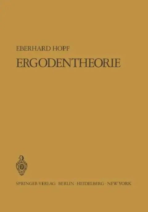 Cover of Ergodentheorie
