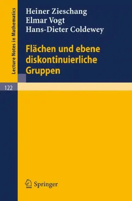 Cover of Flächen Und Ebene Diskontinuierliche Gruppen