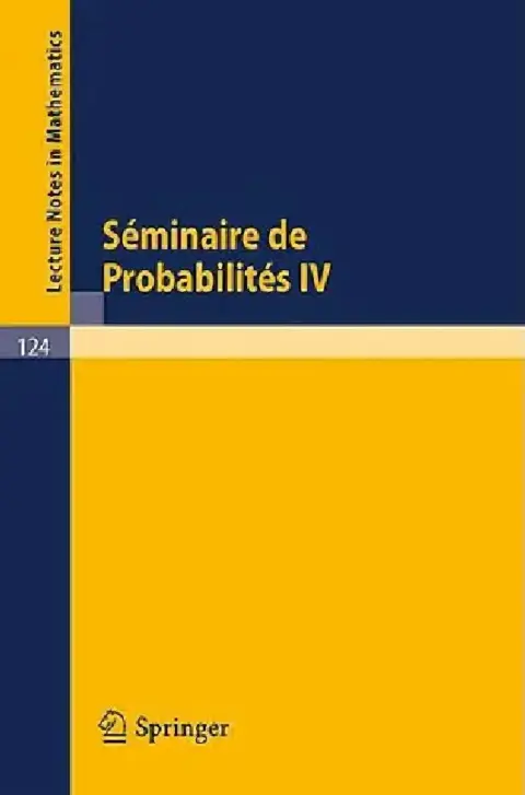 Cover of Séminaire de Probabilités IV