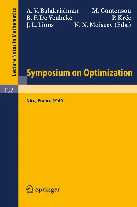 Cover of Symposium on Optimization