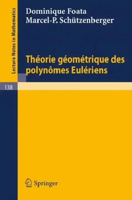 Cover of Theorie Geometrique Des Polynomes Euleriens