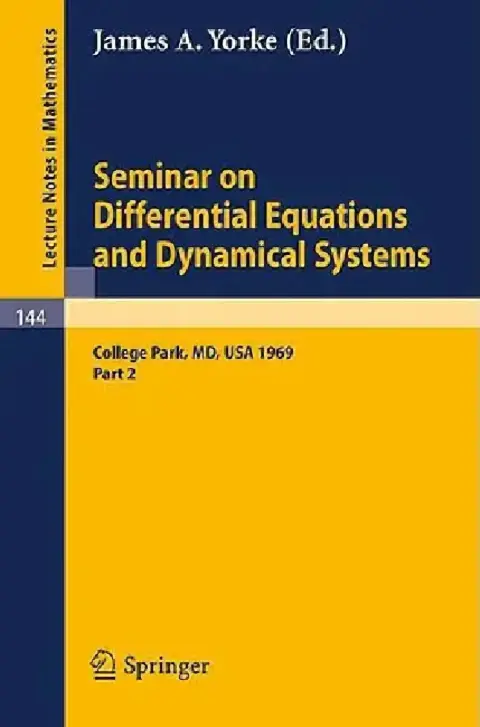 Cover of Seminar on Differential Equations and Dynamical Systems