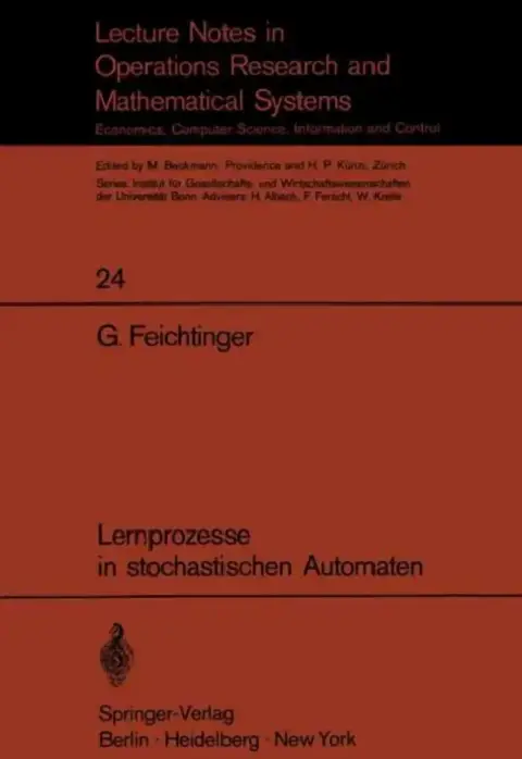 Cover of Lernprozesse in Stochastischen Automaten