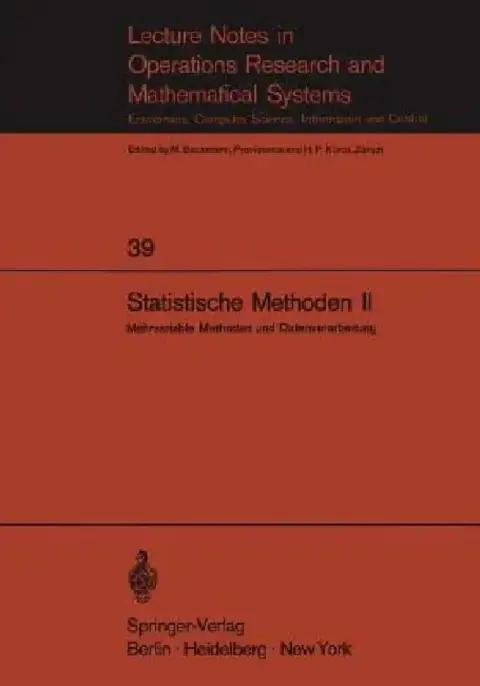 Cover of Statistische Methoden II