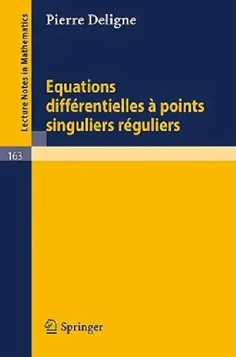 Cover of Equations Differentielles a Points Singuliers Reguliers